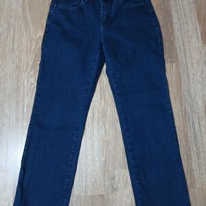 Lee Dark Blue Straight Leg Women's Jeans